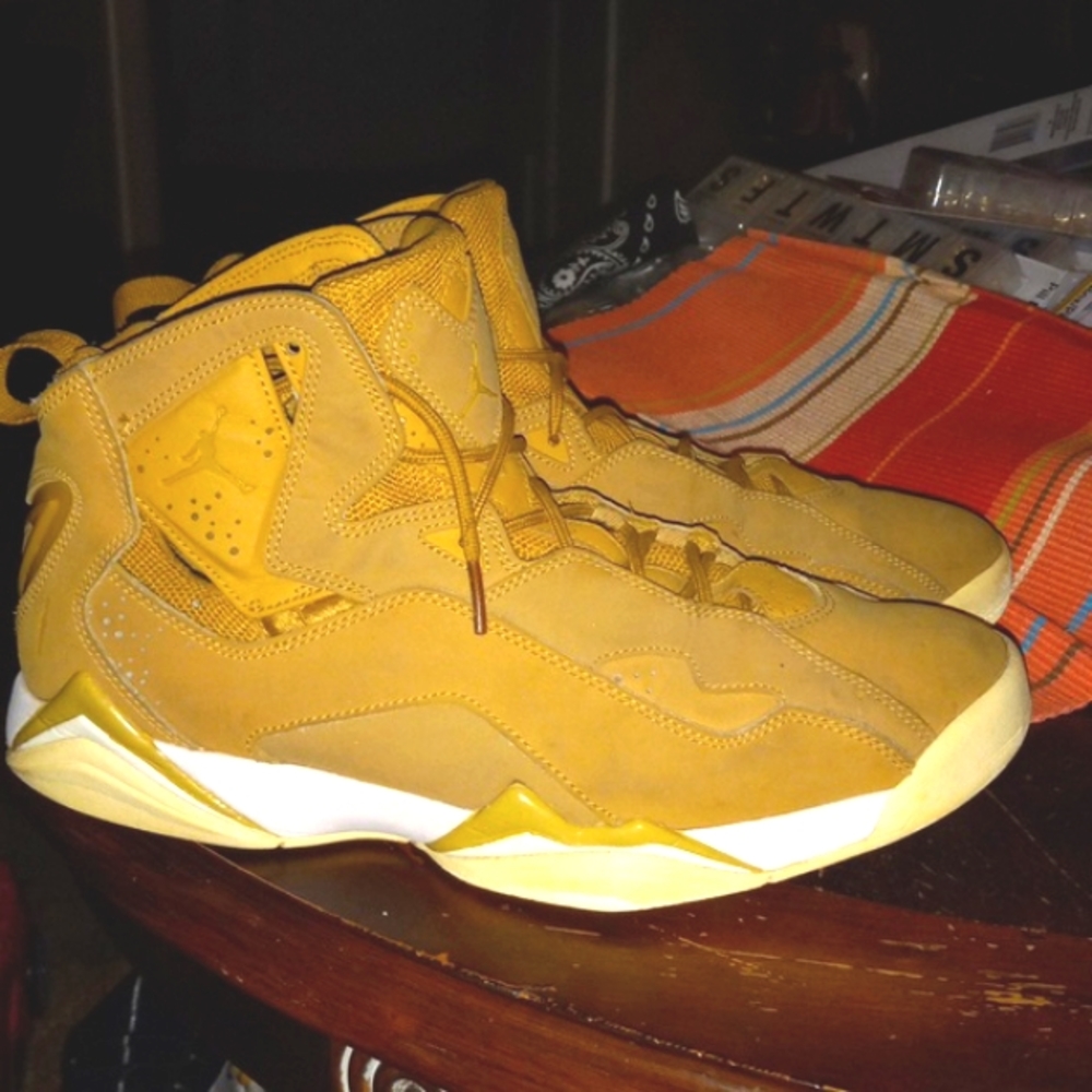 Mens Air Jordan True Flight Golden Harvest Wheat